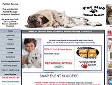 Tablet Screenshot of pet-hub-rescue.org